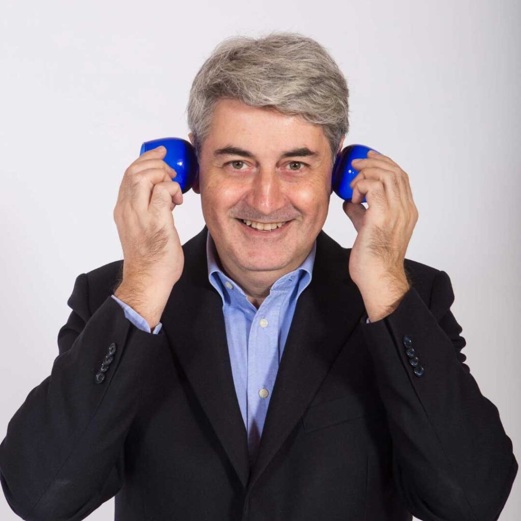 Italian journalist at Olio Officina, Luigi Caricato